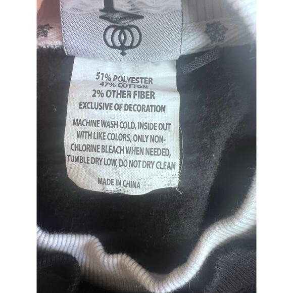 Vintage Embroidered Cardinal Christmas Snowflake Shirt Black King Universal L - Picture 6 of 7